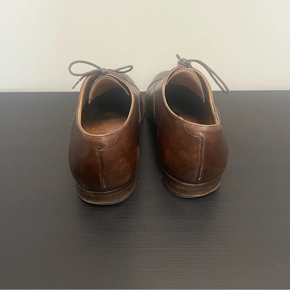 Peal & Co for Brooks Brothers Brown Leather Oxford Dress Shoes Size 10.5 D